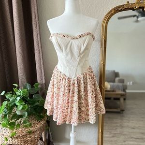 Vintage Sample Betsey Johnson Floral Party Mini Dress